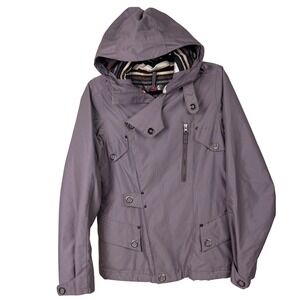 Burton Women's S DryRide Snowboard Jacket‎ Size Small Purple Hooded Winter Ski
